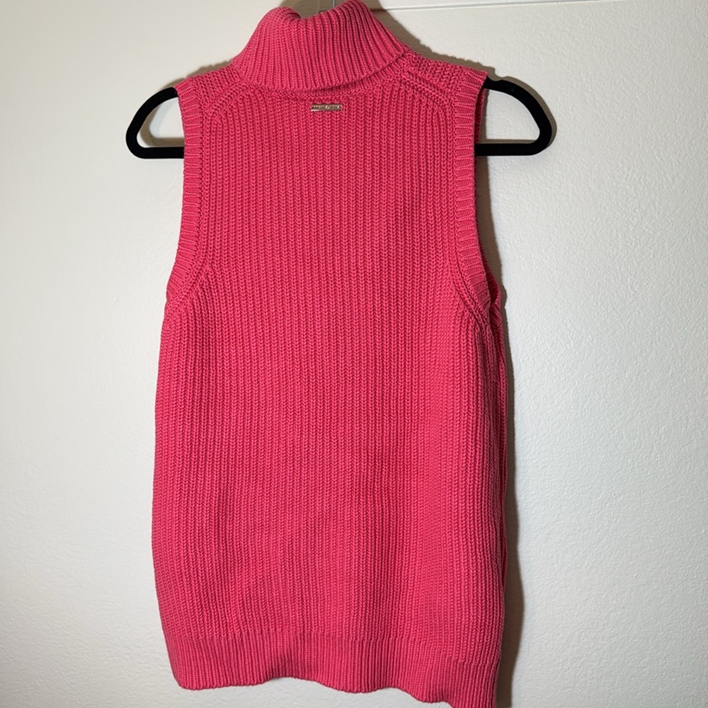 Michael Kors Shaker Sleeveless Turtleneck pink L - Picture 5 of 7